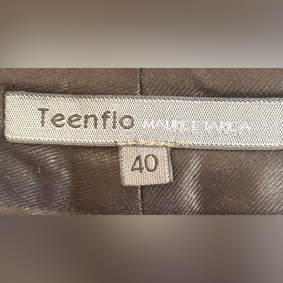 Teenflo Maurice Tarico shimmer look black pants Sz 40 (US 8) - Picture 5 of 5